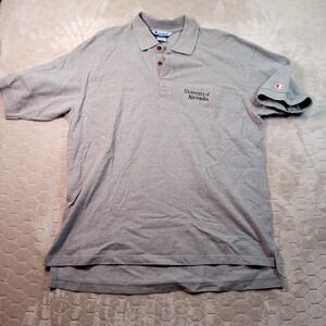 VTG Champion UNR University of Nevada Wolf Pack Knit Polo Sz XL See Pics